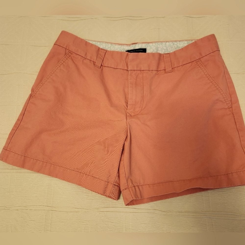Tommy Hilfiger Pink Bermuda Shorts Tailored Cotton Blend